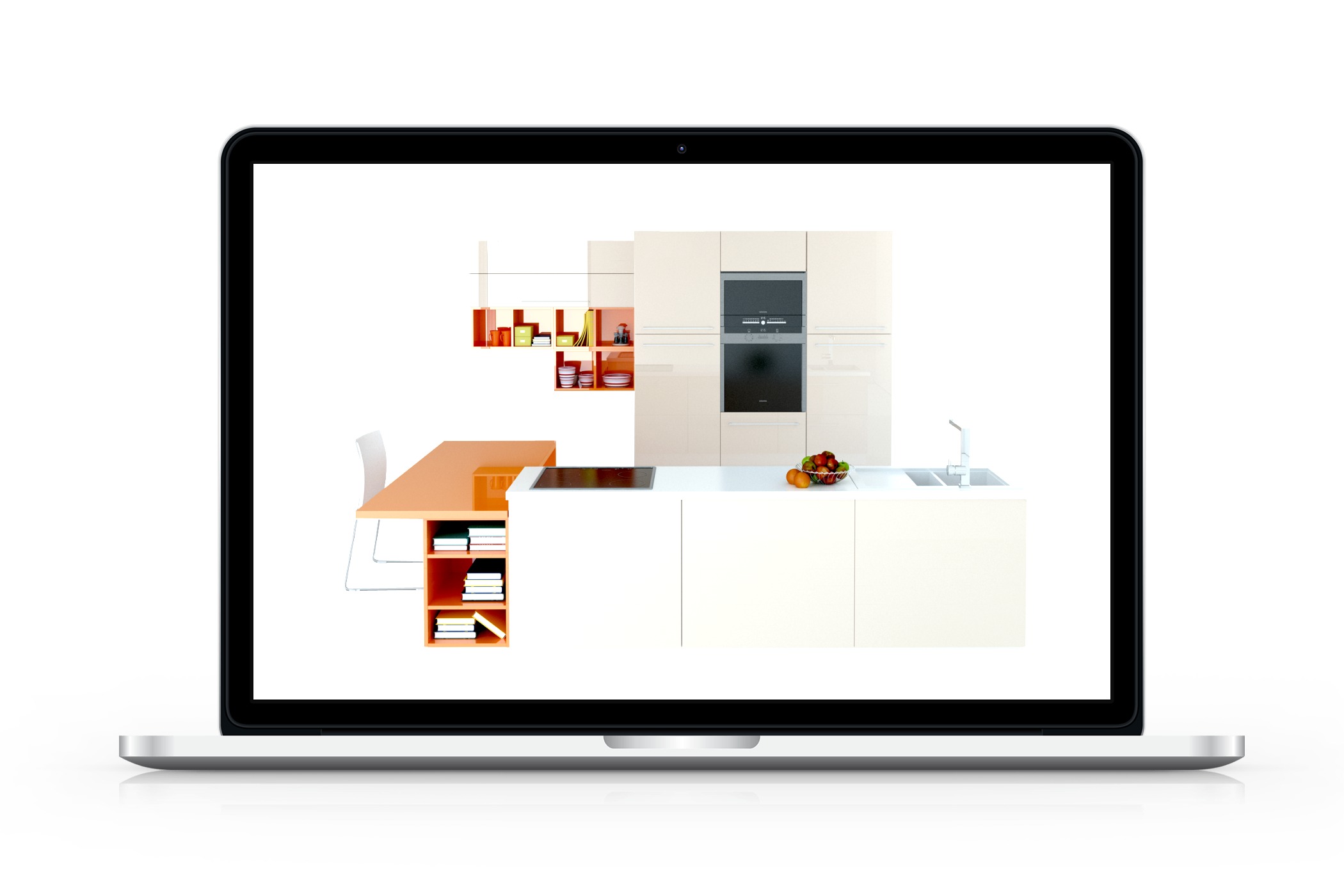 Ikona modeli 3D - ekran zawierający w sobie meble z kolekcji Kuchnie.